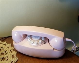 Pink Push button Vintage Telephone