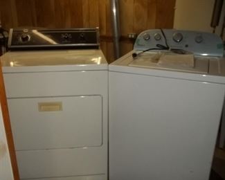 washer and dryer is for sale.  washer is newer Whirlpool with book