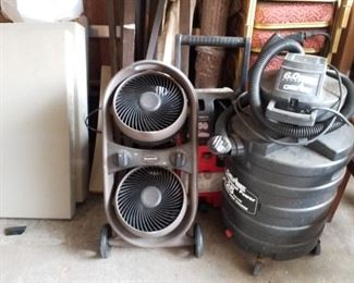 fans, commercial use wet dry vac
