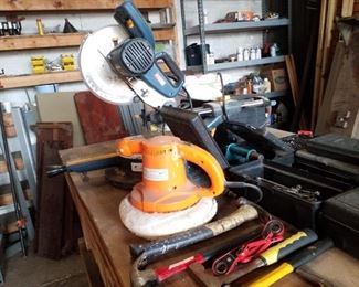 tools, saw, blower