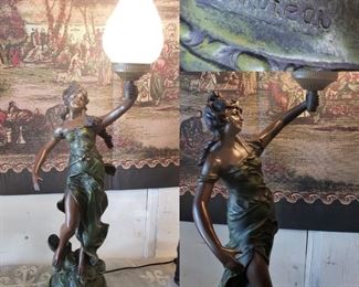 Auguste Moreau Lamp