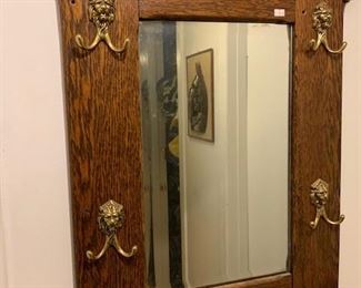 mirror with hooks