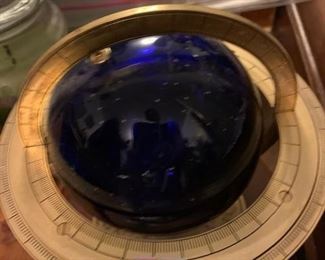 cobalt glass globe
