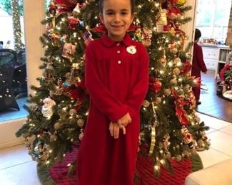 9’ Lighted Christmas Tree