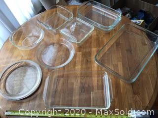 Pyrex Baking Dishes And Bowl
