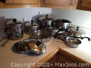 Farberware And Revere Pots And Pans