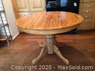 Round Drop Leaf Table