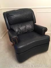 Leathercraft Blue Recliner