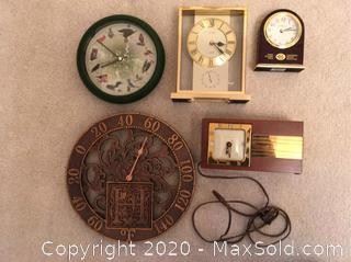 Vintage GE Alarm Clock, Thermometer, And More