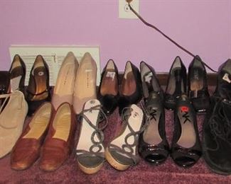 Variety of Shoes, Some Name Brand Purses and Shoes