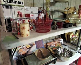 Candles, Trays, Cuisinart  Food Processor, Warmer, Griddles, Stainless Bowls
