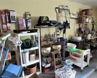 Garage Items, Planters & Pots, Tools, Medical, Cart, Racks, Tools, More