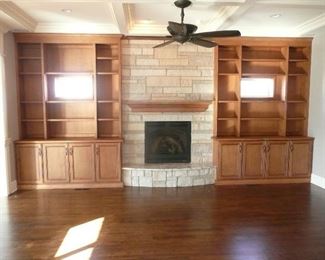BOOKSHELVES WITH CABINETS