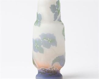 5: Galle French Cameo Glass Vase
