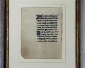 Book of Hours 15th Century French Gouache Gold Leaf