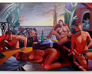 Benedict Gibson "Untitled Nude" Original Oil Painting