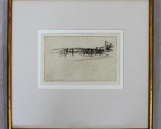 James McNeil Whistler "Little Putney" Etching