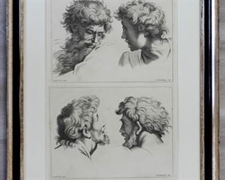 Duchange Beauvaise 19th Century Enraving Plates Framed