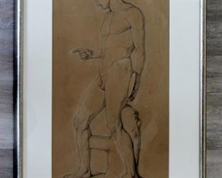 Charles Hermann Martini Antique Figure Disc Graphite
