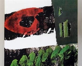 Syd Soloman Saidenberg Poster Green Red Abstract