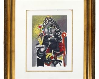 Picasso "Musketeer A La Pipe" 235/300 Lithograph