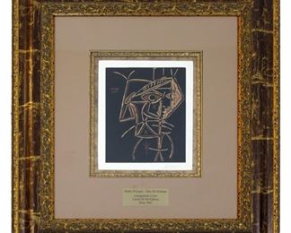 Picasso "Tete De Fenne" Signed Lithograph