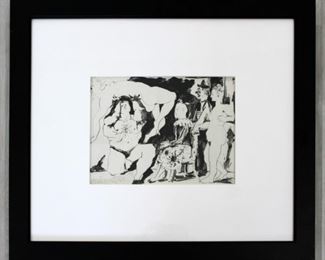 Picasso "Black and White Circus" Signed Lithograph