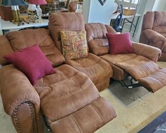 Power reclining sofa 88"x40" - $150