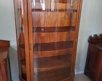 Curved China cabinet - $300