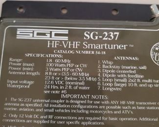 SGC ham radio smart tuner sg-237 - $150