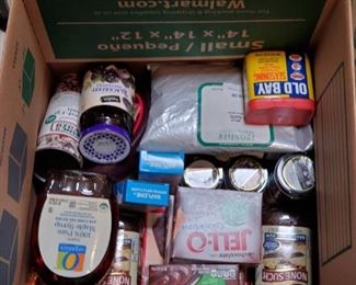 Box of misc. food - $10
A13