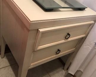 White 2 Drawer End Table $ 36.00