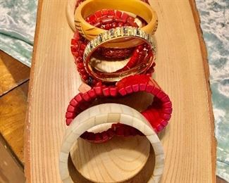 Lot of bangles $20.00 . Cinnabar bangle not included.