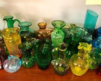 Crackle glass collection $8 each