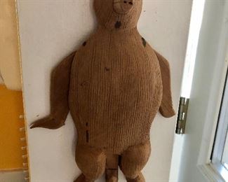 Wood wall bear (Pull on my tail and my arms go up!) $30