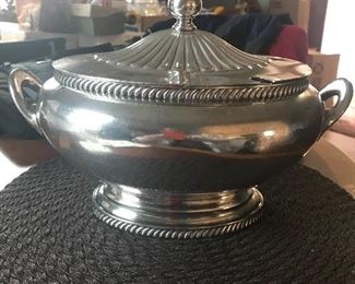 Silver plated serving bowl $20.00