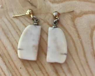 Alaska ivory earrings $20.00