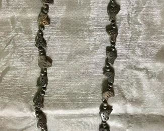 Mexico black clay bird necklace $25.00