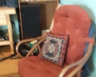 Bamboo swivel chair