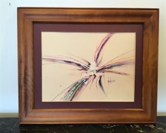 Post Modern Abstract Expressionist Painting Kukin 1987