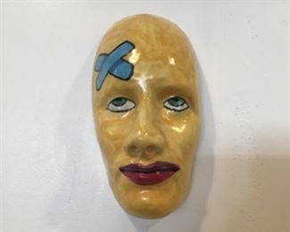 In the Manner of Ed Paschke Ceramic Mask