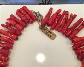 Contemporary Red Coral Necklace by Patty O’Neill