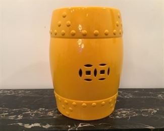 Yellow Chinese Garden Stool