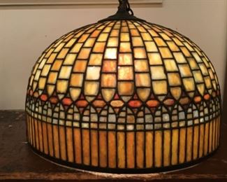 Leaded Lamp Shade In The Manner Of Tiffany 24” dia.