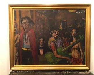 John Cougar Mellencamp Oil on Canvas “Pop Singer”