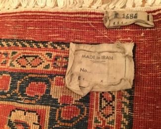 Persian Kerman Rug Signed by Maker