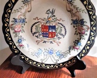 Large plate with coat of arms