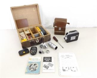Vintage Cine Kodak Magazine 8 Movie Camera and Accessories
