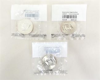 3 Littleton Graded 2009-P, D, and S Kennedy Uncirculated Half Dollars