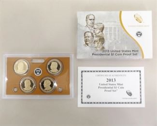 2013 US Uncirculated Presidential Dollar Proof Set